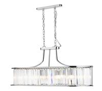 Searchlight Victoria 5 Light Bar Ceiling Pendant - Chrome