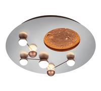 Ceiling Light Silver Zodiac Brushed Aluminium 500mm CCT Trio 644810107