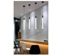 Ceiling Light Staise Chaners Lighting for The Living Room Will Ceiling Hanging Light Fixture Glass Hanging Lamp Modern Lustre Pendant (White Light Black,3 Heads) (Neutral Light Black 1 head)
