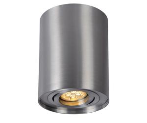 Ceiling Light Surface-Mounted Downlight Aluminum Silver GU10 Swiveling for LED