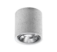 Ceiling light VALDE concrete L: 14, B: 14, H: 11, GU10, dimmable