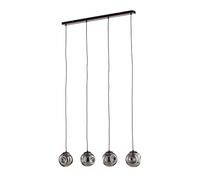 Ceiling Light 'Valentina' dimmable (Design) in Silver Made of Glass for e.g. Living Room & Dining Room (4 Light Sources, E14) from Lindby | Pendant Lighting, lamp, Hanging lamp, lamp, Ceiling lamp