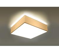Ceiling Light White 35x35x12cm PVC Steel Square Modern Loft 2xE27 IP20 Dimmable
