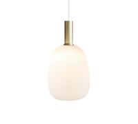 Nordlux Alton 23 Indoor Living Dining Glass Pendant Ceiling Light In White (Diam) 23Cm