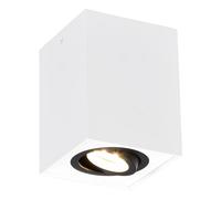 Ceiling Light White Biscuit Spot Black Trio 613000134
