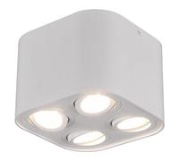 Ceiling Light White Cookie 4 Spot Matt Trio 612900431