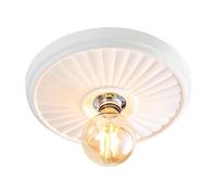 Ceiling Light White Lucena Batten Holder 30cm Plaster InLight INL-37217