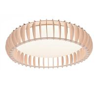 Ceiling Light White Monte LED Natural Wood 600mm Remote Trio R62171930