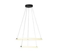 2 Bulbs LED Opal Tube Rings Dining Area Living Room Ceiling Halls Pendant Light