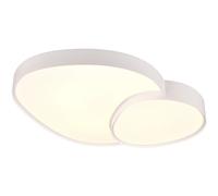 Ceiling Light White Rise LED Matt 770mm 45w Remote Trio 647519231