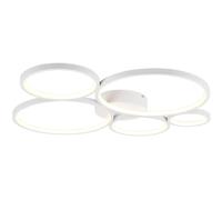 Ceiling Light White Rondo LED 5 Rings Matt Trio 622610531