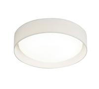 Ceiling Light White Semi Flush LED Fabric Polycarbonate Searchlight 9371-37WH
