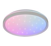 Ceiling Light White Solit LED Matt 390mm RGB Starlight Nightlight Remote Trio