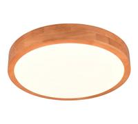 Ceiling Light Wood Iseo LED Natural 400mm Trio 647410130
