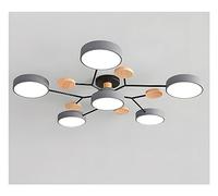 Ceiling Lighting Circular Acrylic LED Ceiling Light Nordic Modern Semi Flush Mount Ceiling Lamp Close To Ceiling Light Fixtures for Living Room Dining Room Bedroom Hallway Kitchen(G-6 Heads,Three-colo