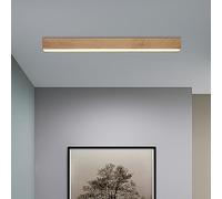 Ceiling Lighting Linear Ceiling Lighting Fixture, Semi Flush Mount LED Ceiling Lights, Nordic Minimalist Geometric Wood Grain Design Fixture Aluminum Wall Lamp for Dining Living Ro