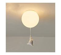 Ceiling Lighting Nordic Cartoon Bear Chandelier Cute Polar Bear Ceiling Pendant Light Foyer Glass Ball Flush Mount Lighting Fixture Ceiling Lamp for Bedroom Kitchen Island Kids Room ( Color : D-20CM )