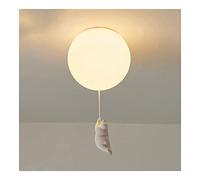 Ceiling Lighting Nordic Cartoon Bear Chandelier Cute Polar Bear Ceiling Pendant Light Foyer Glass Flush Mount Lighting Fixture Ceiling Lamp for Bedroom Kitchen Island Room