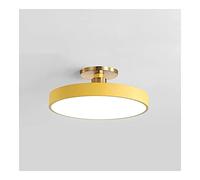 Ceiling Lighting Nordic Modern LED Ceiling Light Ultra-Thin Floor Ceiling Lamp 3-color Dimmable Semi Flush Mount Round Close to The Ceiling Light Fixture for Cloakroom Corridor Bedroom Kitchen ( Color