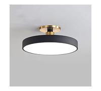 Ceiling Lighting round Led Flush Mount Ceiling Light Creative Simple Iron Art Ceiling Lamp Three-Color Dimming Ceiling Lighting Fixture for Office Bedroom Cloakroom Corridor Decoration/K/40Cm/15.7