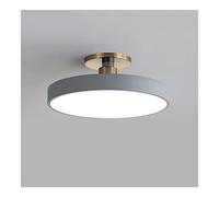 Ceiling Lighting round Led Flush Mount Ceiling Light Creative Simple Iron Art Ceiling Lamp Three-Color Dimming Ceiling Lighting Fixture for Office Bedroom Cloakroom Corridor Decoration/Natural/30C