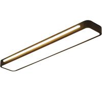 Ceiling Lights Chandelier LED Ceiling Light Black Long Light Ceiling Light, Wrought Iron Led Acrylic Shade Aisle Office Ceiling Suitable for Office Aisles-Warm Light-L78CM