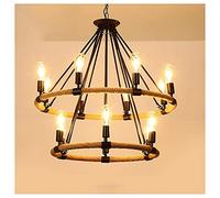 Ceiling Lights Chandeliers Vintage Ceiling Light，Ceiling Lighting， Hemp Rope Chandelier, Hand-Woven Creative, Anti-Rust and Durable, Firm and Stable，for Dining Room, Kitchen,#5 Interesting