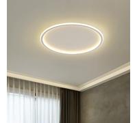 Ceiling Lights for bedroom Dimmable LED Flush Mount 16 inch Modern Round Recessed with APP Adjustment White 44W Close to Ceiling Lighting Living Room Bedroom
