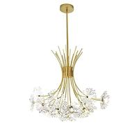 Ceiling Lights Pendant Lighting Fixtures Light Luxury Crystal Chandelier Dandelion Crystal Pendant Light Fireworks Flower Shape Chandelier Ceiling Hanging Lighting Fixtures Compatible with Living Roo