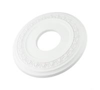 Ceiling Medallion Cover Plate in PU Material for Light Fixtures and Ceiling Fans, Designed to Enhance Home Decor with a Round Medallion Style