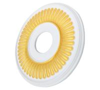 Ceiling Medallion Ring Ornate PU Ceiling Trim 13.2 Inch Outer Diameter | Snap-in Installation Lightweight Design Conceals Wiring for Chandelier and Light Fixture Renovation Projects