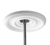 Ceiling Medallion - Rose Flower Plate, Chandelier Base Rim | European Style Polyurethane Architectural Molding Decorative Wall Panel Ornament with Intricate Details for Living Rooms