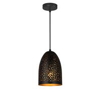 ceiling Moroccan Creative Black 1 Light Southeast Asian Chandelier, Pendant Lighting Made of Stainless Steel for Kitchen Island Hotel, Restaurant, Hallway