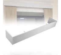 Ceiling Mount Blackout Curtain Valance Box Frame 19.7ft Pelmet Panel for Living Room No Track Needed Stylish Curtain Boards for Optimal Light Control