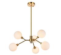 ceiling Mount Ceiling Light Fixtures,Molecular Lamps Led Creative Lighting,All Copper G9 Living Room Restaurant Room Lighting/Golden./12 Lights(6 Lights)