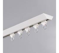 Ceiling Mount Curtain Track 1Layer Aluminum RailBlack/White Room Divider for Living Room Bedroom Hospital4.6m (15.1ft) Adjustable Curtain Rod