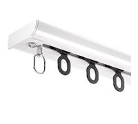 Ceiling Mount Curtain Track Set 1-6m, Ultra-Thin Aluminum Silent Rail for Bedroom Window Hotel, Easy Install