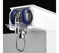 Ceiling Mounted Adjustable Mountain Track Glider Rail System for Straight & Bay Windows Flexible Wall or Ceiling Room Divider Customizable Slide Track Easy Installation