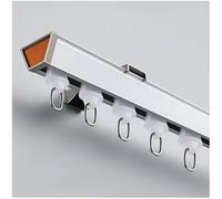 Ceiling Mounted Curtain Rod - HeavyDuty Curtain Track for Wall & Window - 4.6m (15.1ft) White Room Divider/Curtain Rod System