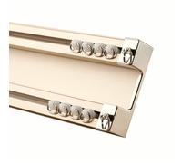 Ceiling Mounted Double Track 1m 6m Aluminum Rod for Room Divider Adjustable Length (2 x 1.5m) Modern Design Color C