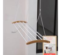 Ceiling Mounted Drying Racks for Laundry-Space-Saving Ceiling Clothes Drying Rack-Pulley Drying Rack-Bamboo, Metal, Ceiling Clothing Rack-Ceiling Mount Drying Rack-Clothes Drying Rack Ceiling Mounted