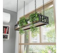 Ceiling-Mounted Floating Shelf Rack for Kitchen & Home - Versatile Wine & Plant Organizer, Adjustable Size 60/80/100/120/140cm, Sturdy Storage Solution, 120x25x15cm (120x25x15cm)