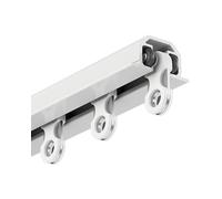 Ceiling Mounted Hidden Curtain Track - Invisible Recessed Shower Curtain Rod, Mute Smooth Slide Bay Window Rail for Office & Apartment, 5m (16.4ft) - White Color