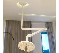 Ceiling Mounted LED Exam Light, 50W Medical Surgical Shadowless Lamp, 3 Gear Brightness Adjustment, Balance Arm 180 ° Rotation, for Hospitals, Clinic
