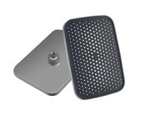 Ceiling Mounted Rainfall Shower Head High Pressure ABS Large Flow Showerhead Top Sprayer Shower Bathroom Accessories(Grey)