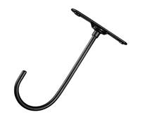 Ceiling Mounted Rotating Banana Holder Hook for Kitchen Cabinet Storage | Black Metal Iron Build, Minimalist Modern Look, Declutters Counters, Suits Grape Bunches and Fruit