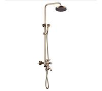Ceiling-Mounted System Antique European Copper tap Bathroom Head Traditional Antique Brass System Rain Sets Brass