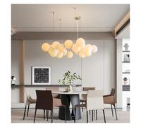 ceiling Nordic White Bubble Chandeliers for Living Dining Room Designer Round Hanging Pendant Lights Bedroom