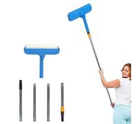 Ceiling Paint Roller, 9.8 inch Adjustable Head Paint Guard Long Handle Paint Roller Brush Microfibre Foam Roller Wall Painting Tool for Emulsion & Textured Surfaces, Painting and Decorating Tools