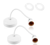 Ceiling Pendant Light Fitting, 2Pcs E27 Lamp Holder 8.5”, Comes With 2 E27 Lampshade Reducing Rings, Ceiling Hanging Lights Fixtures Modern Hanging Light Fixture Kit for Kitchen Living Room Bedroom